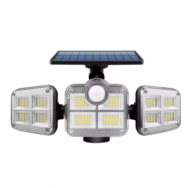 Refletor Led Solar Com 3 Cabeças 800W | Top™