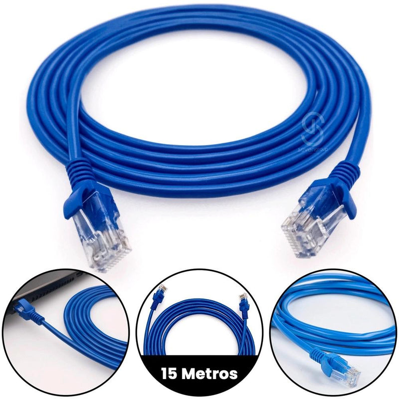 CABO DE REDE 15 METROS CAT-5 COM CONECTOR RJ45