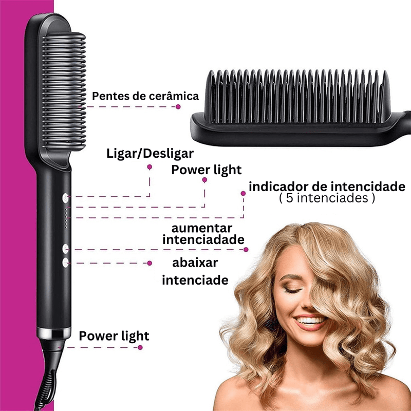 StyloBrush 5 em 1 - Escova Modeladora Elétrica | Top™